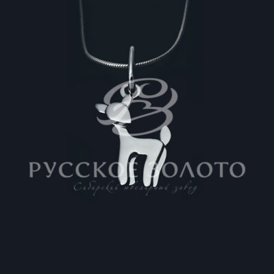 Подвеска из белого золота